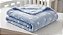 Cobertor Niazitex Toque de Seda Star 90x110 Azul Branco - Imagem 2