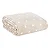 Cobertor Niazitex Toque de Seda Star 90x110 Bege Branco - Imagem 2