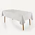Toalha de Mesa Karsten Tilia 140x250 Branca - Imagem 3
