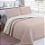 Kit Colcha Jolitex Bouti Bordada Artigiana 240x260 Rose Branco - Imagem 1