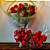 Buque 12 Rosas Vermelhas com Coração de Madeira Sonhos de Valsa - Imagem 1