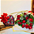 Buque 12 Rosas Vermelhas com Coração de Madeira Sonhos de Valsa - Imagem 2