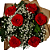 Buque de 6 Rosas Vermelhas com Caixa de Ferrero Rocher 8 unidades - Imagem 3
