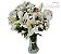 Lindo arranjo de Flores e Lírios Brancos no Vaso - Imagem 1