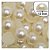 Meia Perola Abs 12mm mm creme 25g - Imagem 1