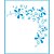STM-047 - Stencil Médio - Cantoneira Borboletas - Imagem 1
