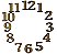 LR-395 15un. Numeros Relogio - Numeros MDF - Imagem 1