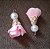 Pingente 3cm - rosa - Imagem 1