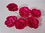 Flor de papel 3,5cm - 6 peças - pink - Imagem 1