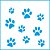 ST-X-161 - STENCIL - ESTAMPA DE PATAS - Imagem 1