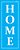 3051- Stencil Opa 17x42 Palavra HOME - Imagem 1