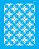 2967 - Stencil Opa 20x25 - Estamparia flores 4 pontas - Imagem 1