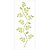 1392- Stencil Opa 17x42 Folhas de Arruda - Imagem 1