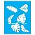 2589 - Stencil Opa 20x25 - Plantas Tropicais - Imagem 1
