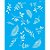 2995 - Stencil Opa 20x25 - Folhas III - Imagem 1