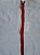 Ziper -  Fecho Nylon tipo invisível 40cm vermelho - Imagem 1