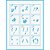 STMI2-002 - Kit Mini Stencil - Alfabeto Cursiva - Imagem 3