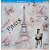 SD-0958 - SCRAP DUPLA FACE - JOVEM NA BICICLETA E TORRE EIFFEL - Imagem 1