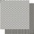 SD-0301 - SCRAP DUPLA FACE - CHEVRON CINZA E BRANCO/LISTRAS - Imagem 1