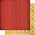 SD-0352 - SCRAP DUPLA FACE - ARABESCO VERMELHO/AMARELO - Imagem 1