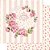 SD-0401 - SCRAP DUPLA FACE - ROSAS FUNDO LISTRAS - Imagem 1