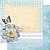 SD-0468 - SCRAP DUPLA FACE - FLOR BRANCA E BORBOLETA - Imagem 1