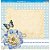 SD-0468 - SCRAP DUPLA FACE - FLOR BRANCA E BORBOLETA - Imagem 2
