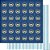 SD-0605 - SCRAP DUPLA FACE - COROAS COM FOLHAS FUNDO AZUL - Imagem 1