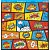 SD-0616 - SCRAP DUPLA FACE - SPLASH POP ART/ESTRELAS - Imagem 2