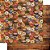 SD-0617 - SCRAP DUPLA FACE - TAMPAS CERVEJA/MADEIRA ESCURA - Imagem 1