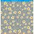 SD-0629 - SCRAP DUPLA FACE - PADRÃO DE LIRIOS FUNDO CINZA - Imagem 2