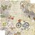 SD-0903 - SCRAP DUPLA FACE - BICICLETA,FLORES, VINTAGE - Imagem 1