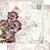 SD-0918 - SCRAP DUPLA FACE - FLORES ROXAS E ARABESCOS - Imagem 1