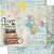 SD-0840 - SCRAP DUPLA FACE - MAPA MUNDI VIAJAR É MINHA ... - Imagem 1