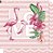 SD-0711- SCRAP DUPLA FACE - Flamingo Love Tropical Chevron Rosa - Imagem 1