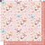 SD-0647 - SCRAP DUPLA FACE -BORBOLETAS E FORES ROSE - Imagem 1