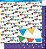 SD-0259 - SCRAP DUPLA FACE - BANDEIRINHAS COLORIDAS - Imagem 1