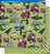 SD-0294 - SCRAP DUPLA FACE - CARROS/ CHEVRON VERDE E BRANCO - Imagem 1