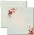 SC-192 Turquesa 2 - Papel para Scrapbook Dupla Face - Imagem 1