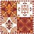 SC-300 Azulejo Hidráulico 4 - Papel para Scrapbook Dupla Face - Imagem 1