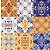 SC-302 Azulejo Hidráulico 6 - Papel para Scrapbook Dupla Face - Imagem 1