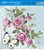SDSXX-023 - PAPEL PARA SCRAP DECOR - ROSAS E BORBOLETA COM FUNDO VERDE - Imagem 1