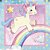 DAXV-078 - DECOUPAGE ADESIVA - UNICORNIO ARCO IRIS - Imagem 1