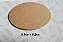 Aplique em MDF - Placa Oval  8,5x5,5 cm - Imagem 1