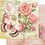 SD-0349 - PAPEL PARA SCRAPBOOK DUPLA FACE - BORBOLETA E ROSAS - Imagem 1
