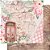 SD-1093 - SCRAP DUPLA FACE - PORTA, RELÓGIO, RENDAS, ROSAS, BORBOLETA - Imagem 1