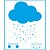 STM-616 - STENCIL - NUVEM CHUVA DE BÊNÇÃOS - Imagem 1