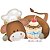STQG-022 - STENCIL - VACA E CUPCAKE - Imagem 2
