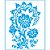 STR-072 - STENCIL - ARABESCO FLORAL BAUER - Imagem 1