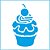 ST-X-068 - STENCIL - CUPCAKE - Imagem 1